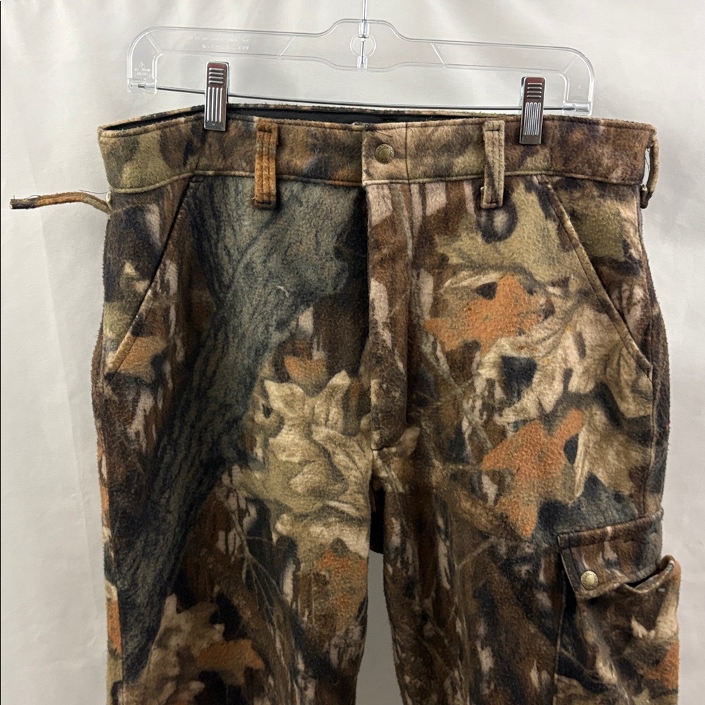 Vintage 80s 90s Cabelas Thermal Camo Cargo Pants Thinsulate Made In USA 34X32 - Picture 4 of 12